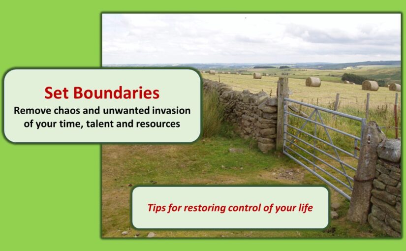 Set boundaries at work and in your life